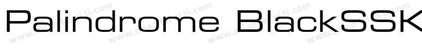 Palindrome BlackSSK字体转换